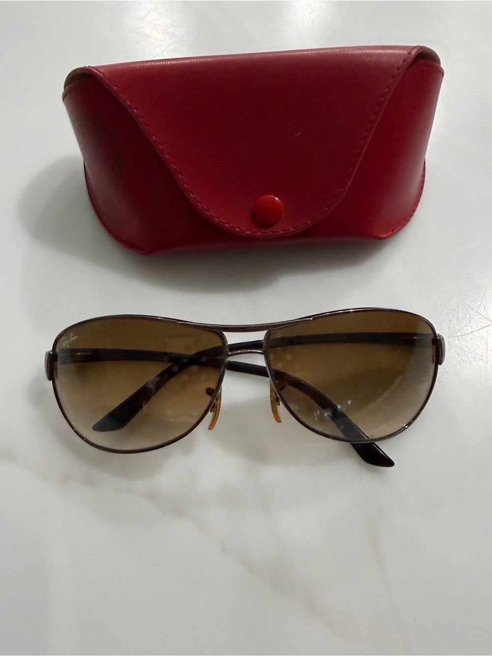 Ray-Ban Sunglasses with Red Case